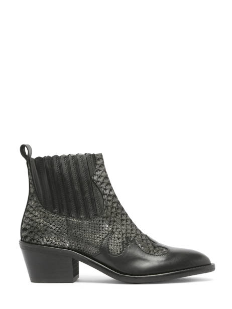 Santiags à Talon En Cuir Myma Noir women 6746