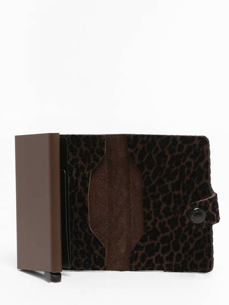 Porte-cartes Cuir Secrid Marron leo MLE vue secondaire 1