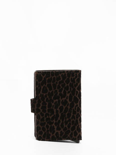 Porte-cartes Cuir Secrid Marron leo MLE vue secondaire 2