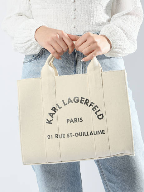 Sac à Main Rsg Coton Karl lagerfeld Blanc rsg 240W3892 vue secondaire 1
