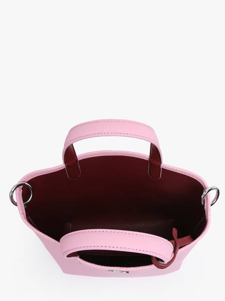 Sac Cabas A4 Reversible Anna Lacoste Rose anna NF2991AA vue secondaire 4