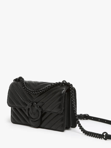Sac Bandoulière Love Bag Quilt Cuir Pinko Noir love bag quilt A1J8 vue secondaire 2