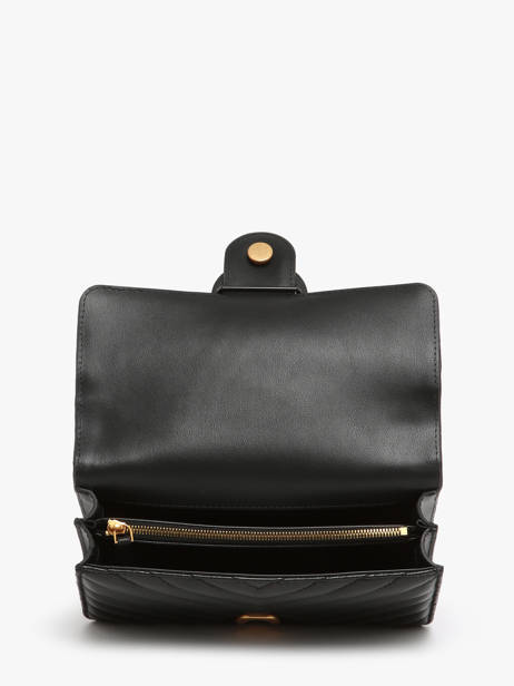 Sac Bandoulière Love Bag Quilt Cuir Pinko Noir love bag quilt A1J8 vue secondaire 3