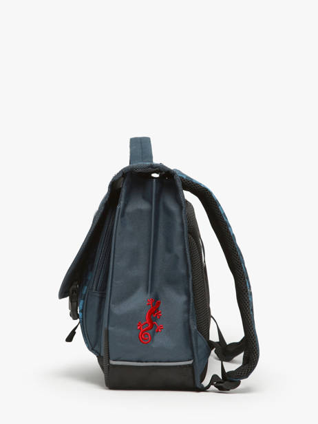 Cartable Enfant 2 Compartiments Cameleon Bleu actual BAS-CA35 vue secondaire 2