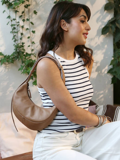 Small Crossbody Bag Sosoomao Leather Etrier Beige sosoomao ECSO057S other view 5