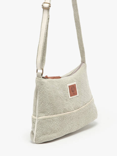 Sac Bandoulière Naturel Le voyage en panier Beige naturel PM808 vue secondaire 2