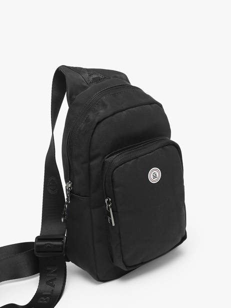 Sac Bandoulière Serge blanco Noir basik BSK11007 vue secondaire 2