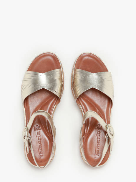 Sandales En Cuir Tamaris Or women 42 vue secondaire 4