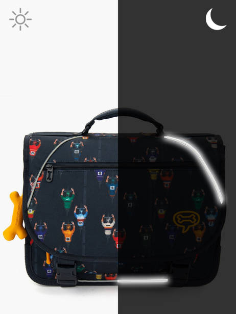 Cartable 2 Compartiments Lily Boys Stones and bones Multicolore boys B vue secondaire 5