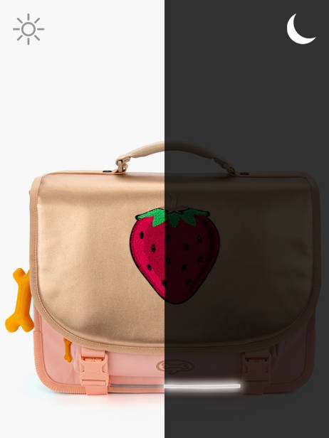 Cartable 2 Compartiments Lily Girls Stones and bones Rose girls G vue secondaire 5
