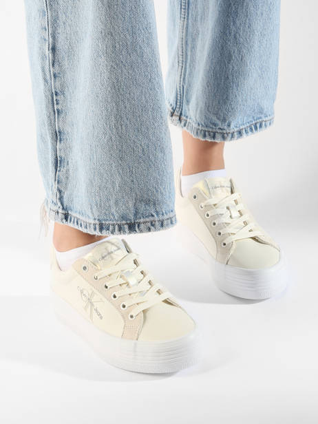 Sneakers Calvin klein jeans Beige women 14920GI vue secondaire 1