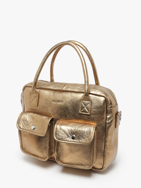 Sac Le Dandy A4 Cuir Paul marius Or vintage S vue secondaire 2