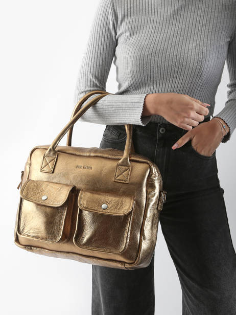 Sac Le Dandy A4 Cuir Paul marius Or vintage S vue secondaire 1