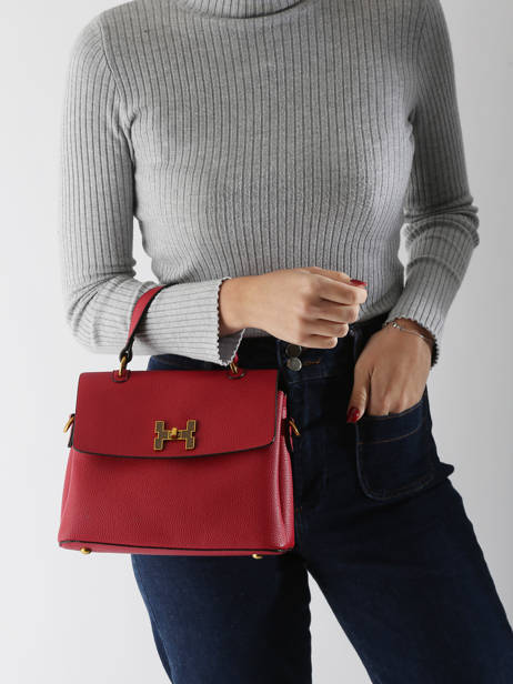 Shoulder Bag Grained Miniprix Red grained DQ8688 other view 1