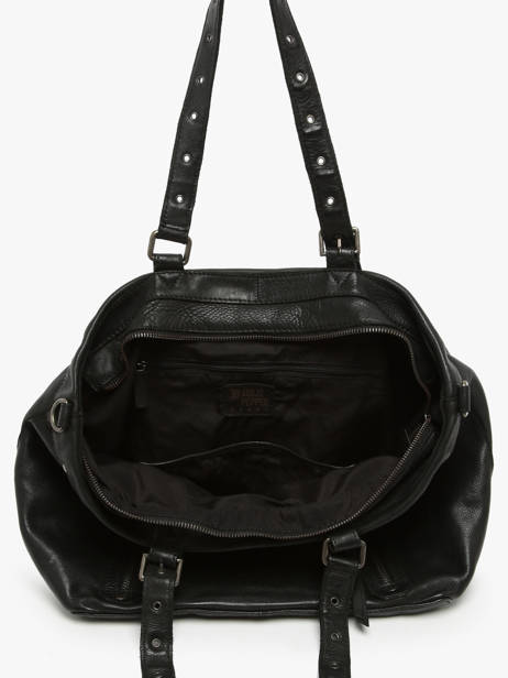 Sac Bandoulière Barcelone Cuir Basilic pepper Noir barcelone BBAC01 vue secondaire 3