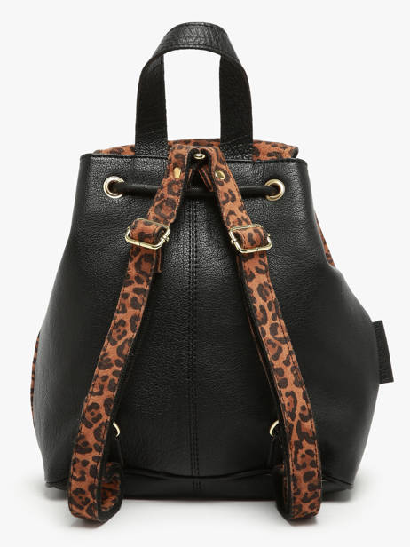 Sac à Dos Paul marius Noir leopard BAROULEO vue secondaire 4