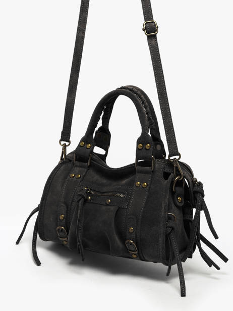 Sac Bandoulière Velvet Cuir Milano Noir velvet VE24093 vue secondaire 2