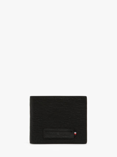 Portefeuille Cuir Tommy hilfiger Noir th premium AM13031