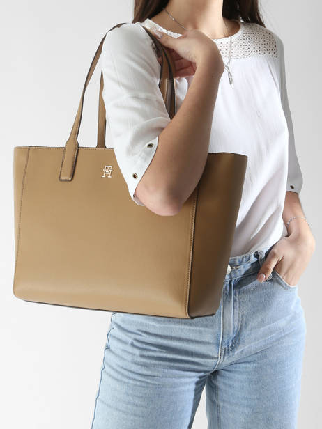 Sac Porté épaule Th Soft Tommy hilfiger Marron th soft AW16905 vue secondaire 1