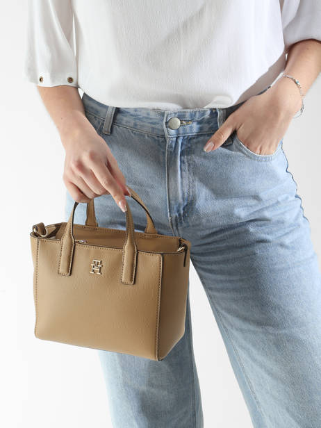 Sac Porté Main Th Soft Tommy hilfiger Marron th soft AW16907 vue secondaire 1