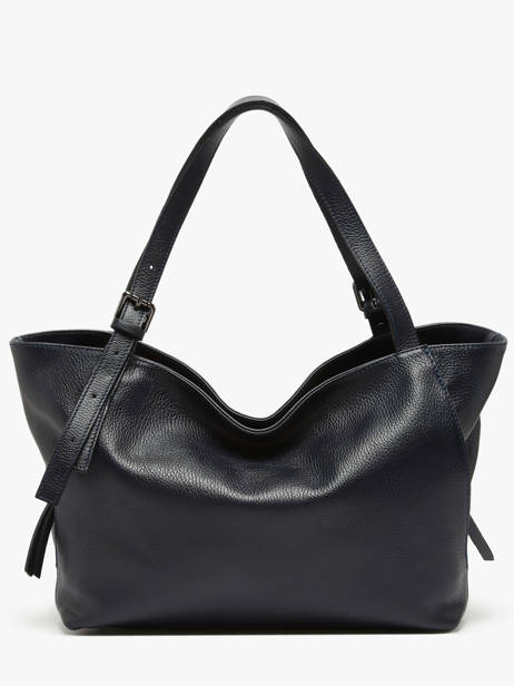 Sac à Main Caviar Cuir Milano Bleu caviar CA24066