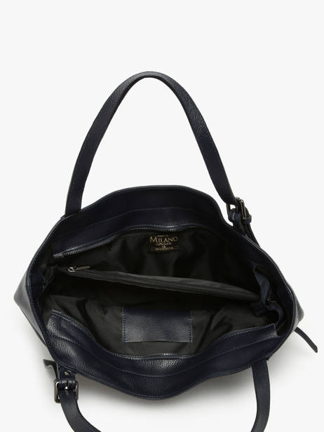 Sac à Main Caviar Cuir Milano Bleu caviar CA24066 vue secondaire 3