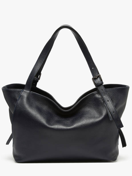 Sac à Main Caviar Cuir Milano Bleu caviar CA24066 vue secondaire 4