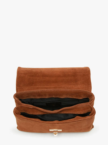 Shoulder Bag Velvet Caviar Leather Milano Brown velvet caviar VC24115 other view 3