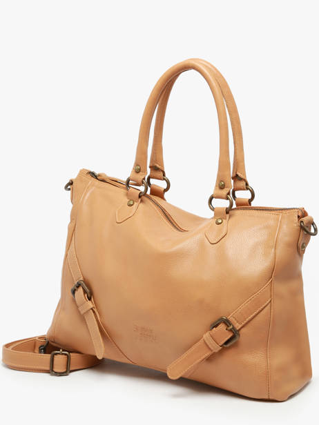 Sac Porté épaule Strappy Cuir Basilic pepper Marron strappy BSTR03 vue secondaire 2