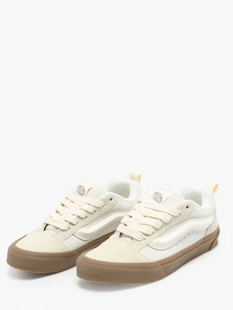 Sneakers Knu Skool En Cuir Vans Beige unisex 9QCDBS vue secondaire 2