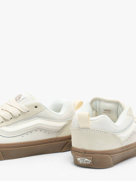 Sneakers Knu Skool En Cuir Vans Beige unisex 9QCDBS vue secondaire 3