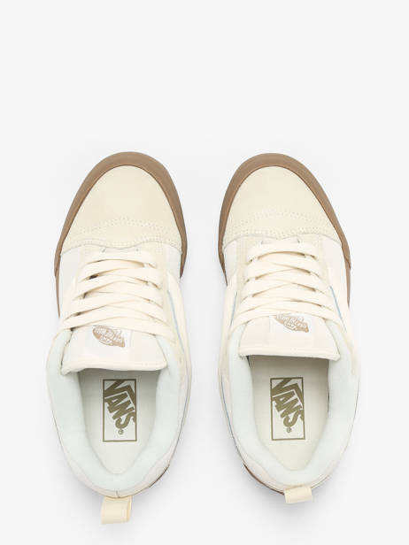 Sneakers Knu Skool En Cuir Vans Beige unisex 9QCDBS vue secondaire 4