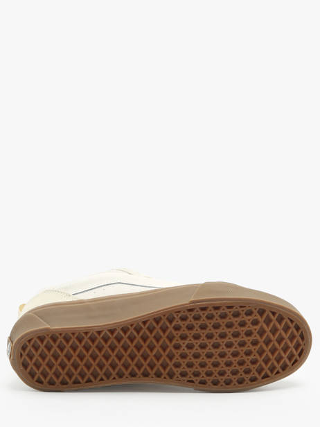 Sneakers Knu Skool En Cuir Vans Beige unisex 9QCDBS vue secondaire 5