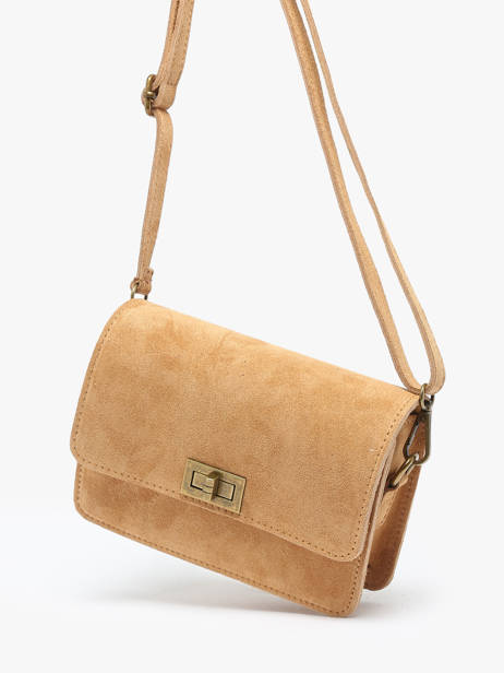 Sac Bandoulière Velvet Cuir Milano Marron velvet VE24115 vue secondaire 2