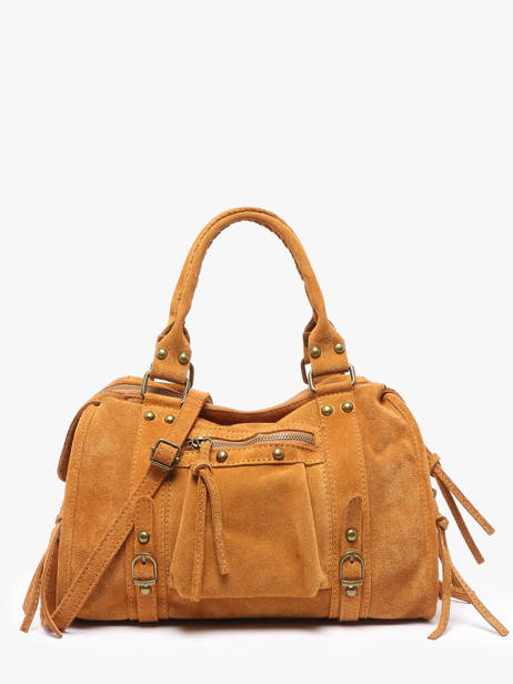 Sac Porté épaule Velvet Cuir Milano Marron velvet VE24094