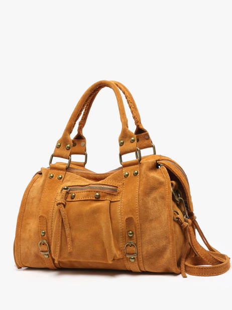 Sac Porté épaule Velvet Cuir Milano Marron velvet VE24094 vue secondaire 2