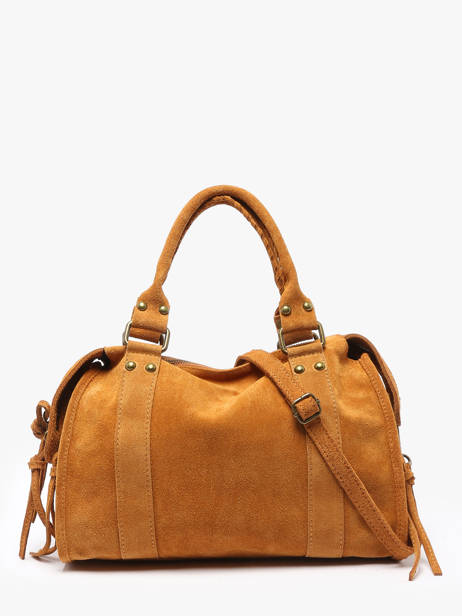 Sac Porté épaule Velvet Cuir Milano Marron velvet VE24094 vue secondaire 4