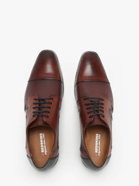 Chaussures Richelieu Beril 2 En Cuir Redskins Marron men BERIL2 vue secondaire 3