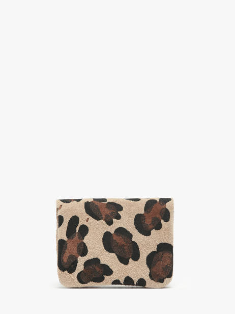 Porte-monnaie Cuir Milano Multicolore velvet leopardo VL23092 vue secondaire 2