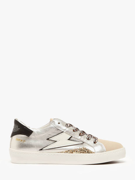 Sneakers Larry En Cuir Semerdjian Argent women LARRY514