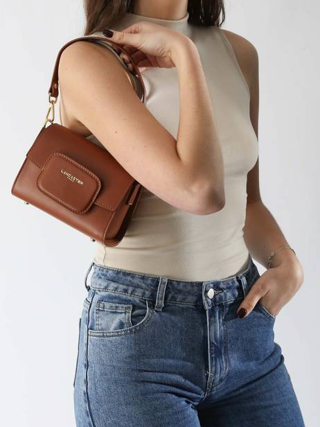 Sac Bandoulière Paris Pad Cuir Lancaster Beige paris pad 59 vue secondaire 1