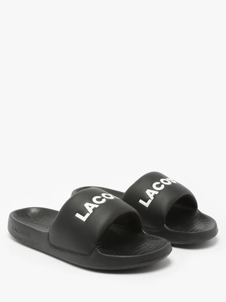 Claquettes Serve Lacoste Noir men 9CMA0022 vue secondaire 1