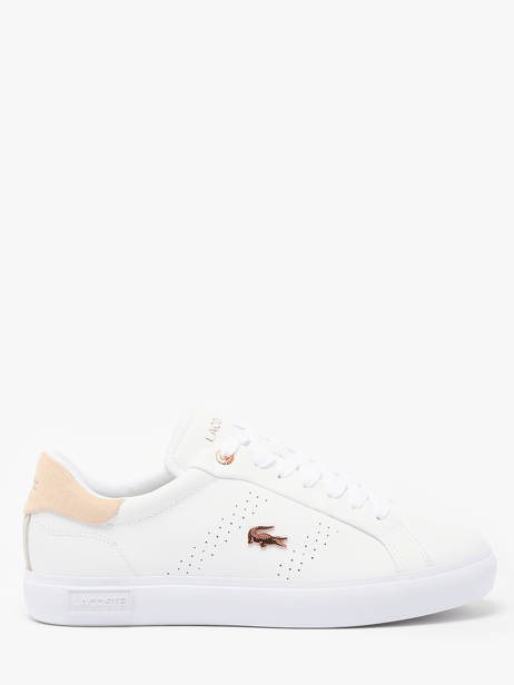 Sneakers Powercourt 2.0 En Cuir Lacoste Blanc women 8SFA0003