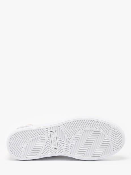Sneakers Powercourt 2.0 En Cuir Lacoste Blanc women 8SFA0003 vue secondaire 5