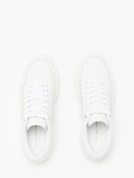 Sneakers En Cuir Tommy hilfiger Blanc women 8800YBS vue secondaire 4