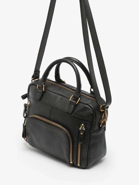 Sac Bandoulière Baby Macy Cuir Nat et nin Noir vintage BABYMACY vue secondaire 2