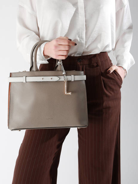 Sac Porté Main Faubourg Cuir Lancel Blanc faubourg A13548 vue secondaire 1
