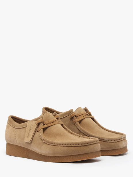 Chaussures Derbies Wallabee En Cuir Clarks Marron men 26172821 vue secondaire 2