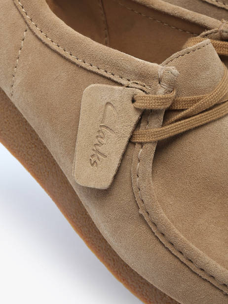 Chaussures Derbies Wallabee En Cuir Clarks Marron men 26172821 vue secondaire 3