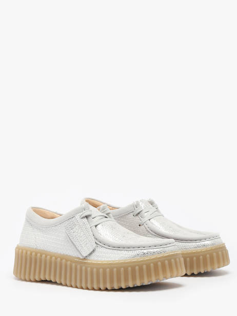 Chaussures Derbies Torhill Bee Clarks Argent women 26181192 vue secondaire 2